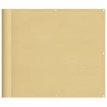 homokszínű 100% oxford poliészter erkélyparaván 90 x 500 cm