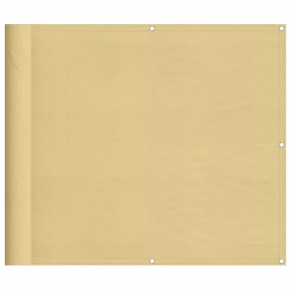 homokszínű 100% oxford poliészter erkélyparaván 90 x 700 cm