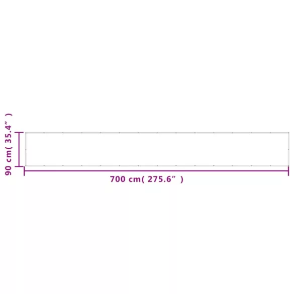 homokszínű 100% oxford poliészter erkélyparaván 90 x 700 cm