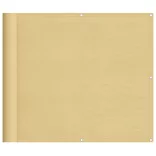 homokszínű 100% oxford poliészter erkélyparaván 90 x 1000 cm