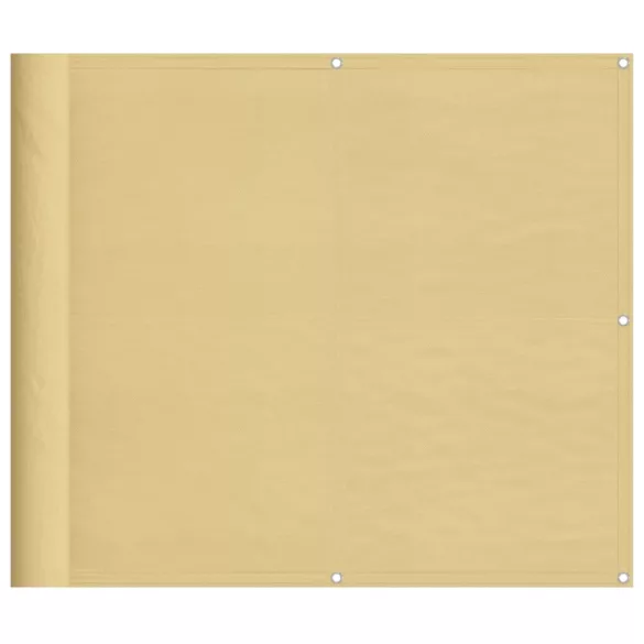 homokszínű 100% oxford poliészter erkélyparaván 90 x 1000 cm