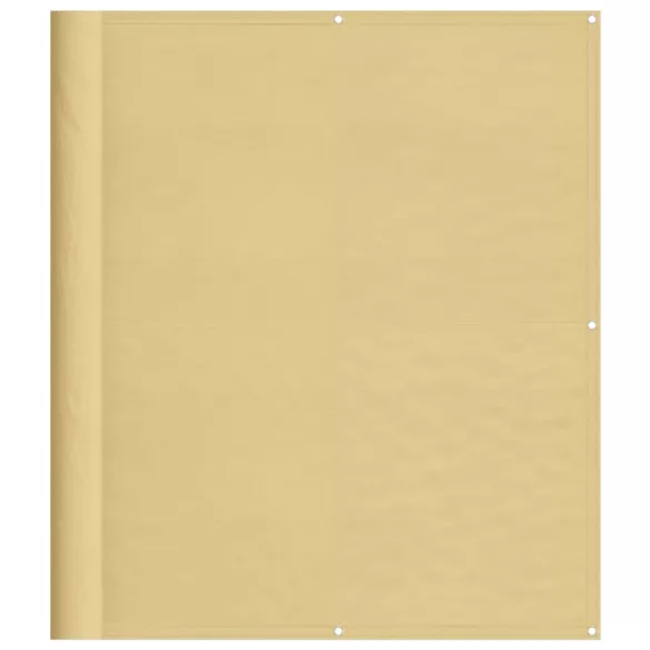 homokszínű 100% oxford poliészter erkélyparaván 120 x 500 cm