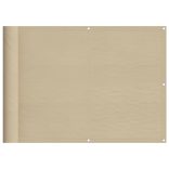 bézs 100% oxford poliészter erkélyparaván 75 x 800 cm