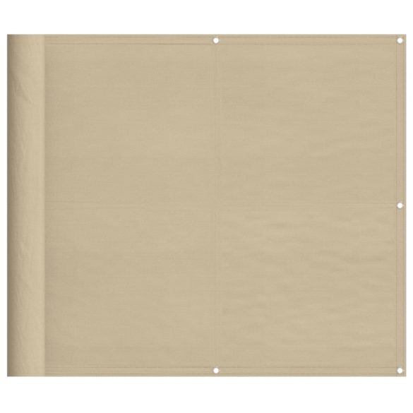 bézs erkélyparaván 100% oxford poliészter 90 x 700 cm
