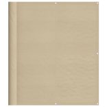 bézs 100% oxford poliészter erkélyparaván 120 x 1000 cm