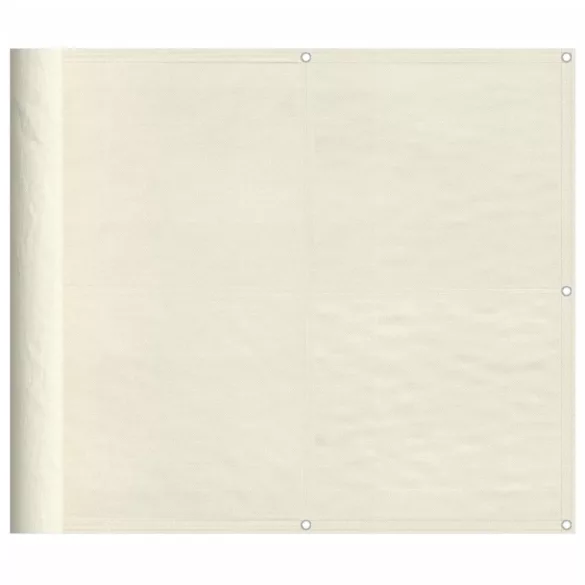 krémszínű erkélyparaván 100% oxford poliészter 90 x 800 cm