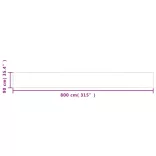 krémszínű erkélyparaván 100% oxford poliészter 90 x 800 cm