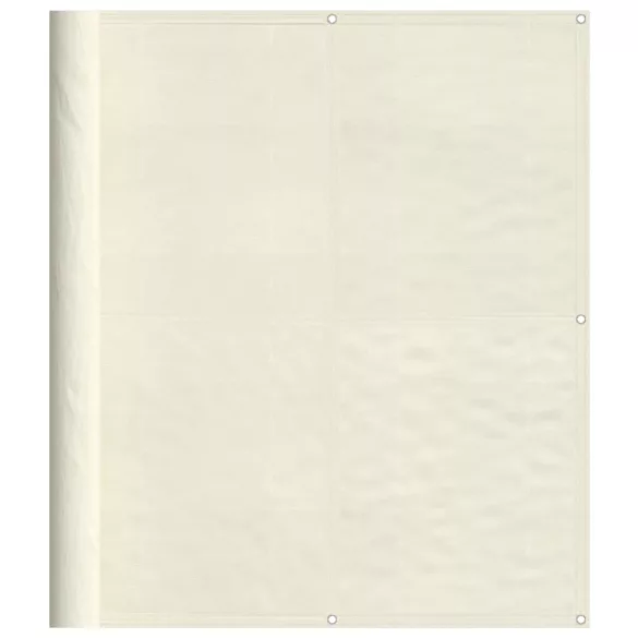 krémszínű 100% oxford poliészter erkélyparaván 120 x 1000 cm