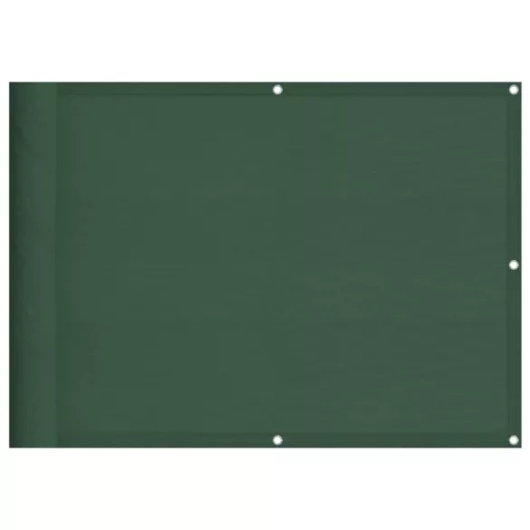 sötétzöld 100% oxford poliészter erkélyparaván 75 x 800 cm