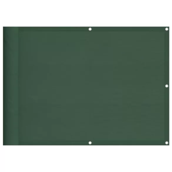 sötétzöld 100% oxford poliészter erkélyparaván 75 x 1000 cm