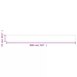 kék 100% oxford poliészter erkélyparaván 75 x 800 cm