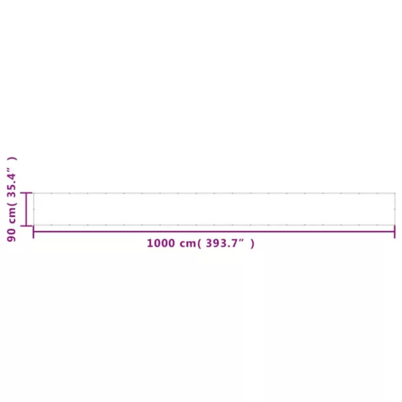 kék 100% oxford poliészter erkélyparaván 90 x 1000 cm