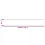 kék 100% oxford poliészter erkélyparaván 120 x 800 cm