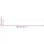 kék 100% oxford poliészter erkélyparaván 120 x 1000 cm