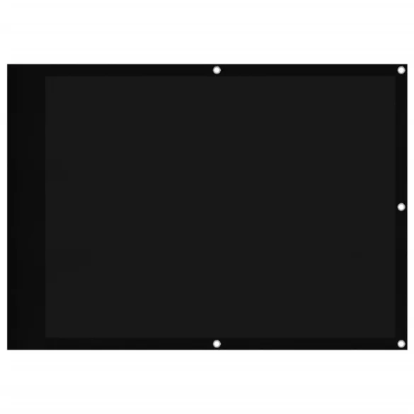 fekete erkélyparaván 100% oxford poliészter 75 x 700 cm