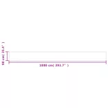 fekete erkélyparaván 100% oxford poliészter 90 x 1000 cm