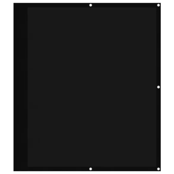 fekete 100% oxford poliészter erkélyparaván 120 x 800 cm