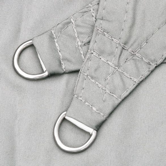 szürke 100% poliészter oxford szövet napvitorla 4,5x4,5 m