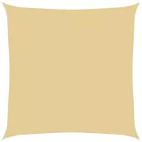 homokszínű 100% poliészter oxford szövet napvitorla 3,6x3,6 m