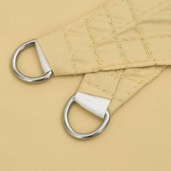 homokszínű 100% poliészter oxford szövet napvitorla 6x6 m