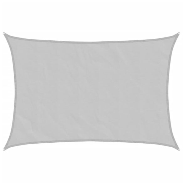 világosszürke 100% poliészter oxford szövet napvitorla 3,5x2,5m