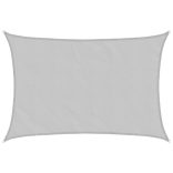 világosszürke 100% poliészter oxford szövet napvitorla 6x4 m