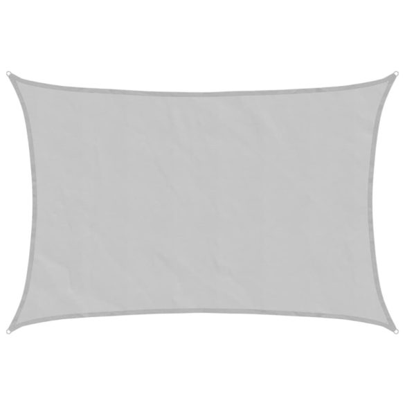 világosszürke 100% poliészter oxford szövet napvitorla 6x4 m