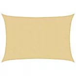homokszínű 100% poliészter oxford szövet napvitorla 2,5x2 m