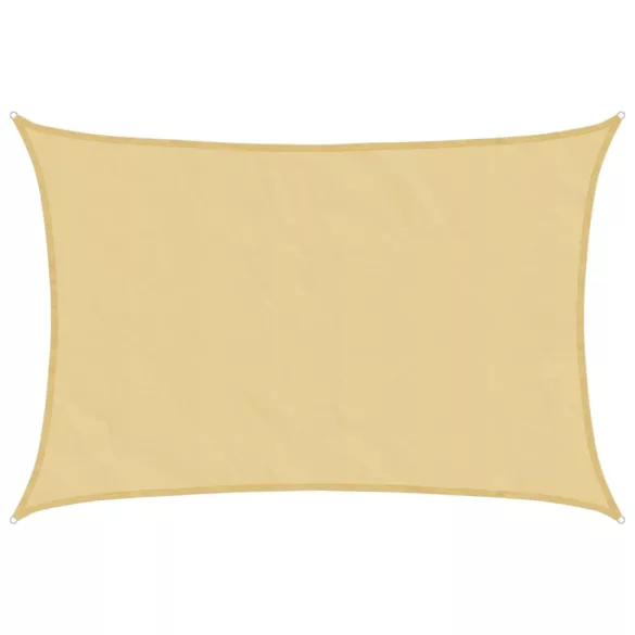 homokszínű 100% poliészter oxford szövet napvitorla 2,5x2 m
