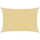homokszínű 100% poliészter oxford szövet napvitorla 3x2 m