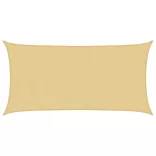 homokszínű 100% poliészter oxford szövet napvitorla 4x2 m