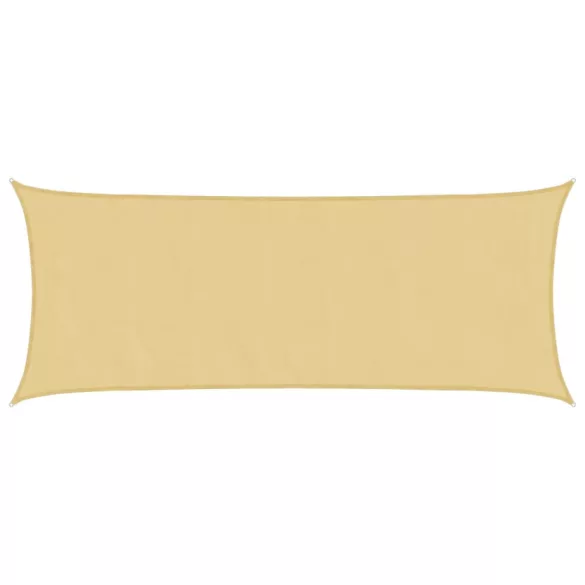 homokszínű 100% oxford szövet napvitorla 4,5x2 m