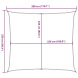 homokszínű 100% poliészter oxford szövet napvitorla 3x2,5 m