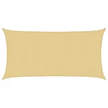homokszínű 100% poliészter oxford szövet napvitorla 5x2,5 m