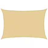 homokszínű 100% poliészter oxford szövet napvitorla 5x3 m