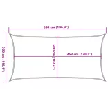 homokszínű 100% poliészter oxford szövet napvitorla 5x3 m