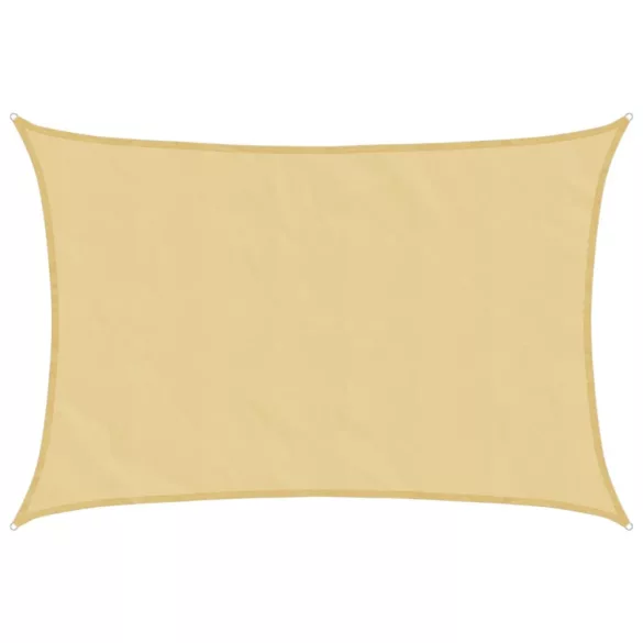 homokszínű 100% oxford szövet napvitorla 4,5x3,5 m
