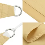 homokszínű 100% oxford szövet napvitorla 4,5x3,5 m