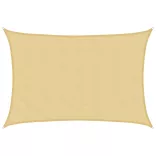 homokszínű 100% poliészter oxford szövet napvitorla 6x5 m