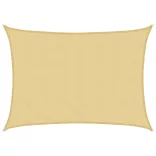 homokszínű 100% poliészter oxford szövet napvitorla 7x5 m