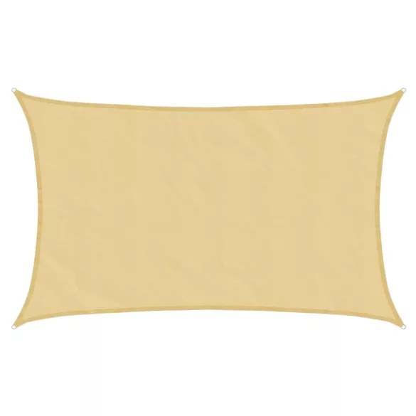 homokszínű 100% poliészter oxford szövet napvitorla 8x5 m