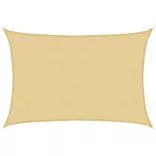homokszínű 100% poliészter oxford szövet napvitorla 7x6 m