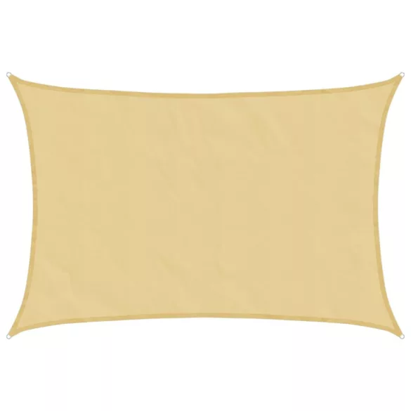 homokszínű 100% poliészter oxford szövet napvitorla 7x6 m