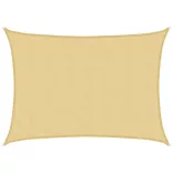homokszínű 100% poliészter oxford szövet napvitorla 8x6 m