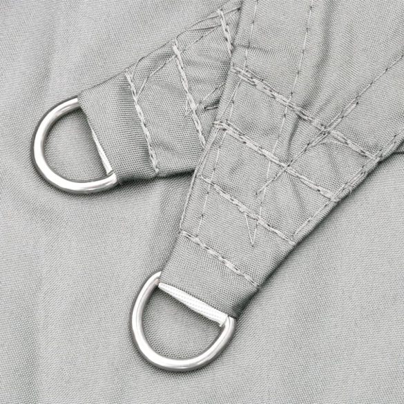 szürke 100% poliészter oxford szövet napvitorla 2,5x2,5x3,5 m