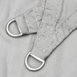 szürke 100% poliészter oxford szövet napvitorla 3,5x3,5x4,9 m