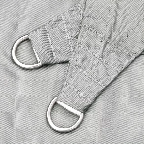 szürke 100% poliészter oxford szövet napvitorla 4,5x4,5x4,5 m