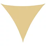 homokszínű 100% poliészter oxford szövet napvitorla 3x3x3 m