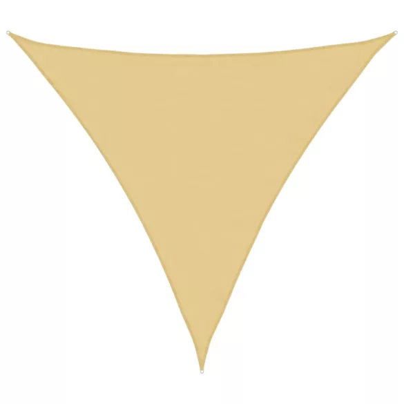 homokszínű 100% poliészter oxford szövet napvitorla 3x3x3 m