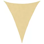 homokszínű 100% poliészter oxford szövet napvitorla 3x4x4 m